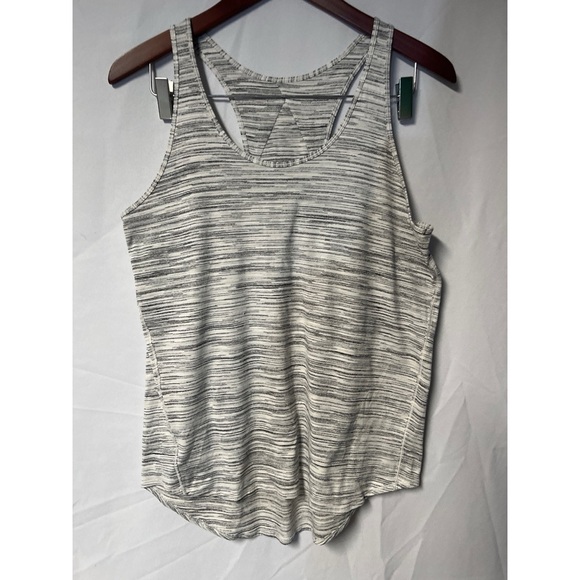 Lululemon Gray Striped Women's Tank Top - Picture 1 of 3